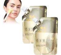 2Pcs Huasurv Gold Mask,Chinese Golden Peel off Mask,24k Gold Peel off Face Mask,Anti-Aging Gold Face Mask,Removes Blackheads and Cleans Pores