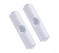 2pcs Inalámbrico Inteligente Cuerpo Humano Inducción Lámpara Carga Magnética (Blanco)