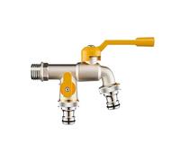 2pcs Indoor and outdoor faucet with one inlet and two Garden Enthusiasts Choice RobustsAnti Freeze Outdoor Faucet Simple Install Para Jardín