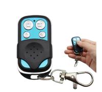 2PCS Interruptor de control remoto inalámbrico de 433MHz con llavero, 27a 12v 4 claves cloning universal control remoto llave para puerta eléctrica puerta de garaje azul