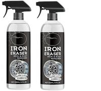 2pcs Iron Eraser Rust Remover Spray Powder for Car Wheels and Paint Fast Acting and Brake Dust Professional Automotive Surface Cleaning