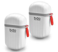 2Pcs Jabonera Portátiles, Jaboneras de Viaje con Tapa, Estuche de Jabón de Viaje, Impermeable, Portátil, Contenedor de Jabón de Viaje, para Campamento Viaje Gimnasio, con Tapa y Asa (Blanco)