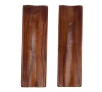 2PCS Japanese Sushi Plates, 7.2x2.1in Wooden Sushi Serving Tray, Long Rectangle Solid Wood Charcuterie Boards for Party, Home