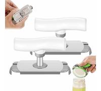 2pcs Jar Openers For Arthritis Hands,Adjustable Stainless Steel Can Opener,Ergonomic Manual Jar Gripper,Easy Grip Kitchen Tool Elderly,Multifunctional Lid Opener For Weak Hands Seniors(White)