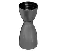 2pcs Jigger de cóctel doble, herramienta de barra de acero inoxidable con mediciones internas Medidor de bebidas Bell Jigger para camareros en casa (Chapado negro)