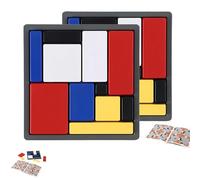 2PCS Juego De Lógicos para Niños Adultos, 88 Retos 4 Niveles De Dificultad, Juego para Resolver Problemas, Juguetes Educativos para Niños Y Adultos, para El Hogar, La Escuela Y La Oficina