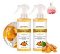 2Pcs Keratin Care Kojic Acid Turmeric Spray,Kojic Acid Turmeric Body Peeling Shot, Gently Exfoliating And Hydration Of Skin And Supports Smoother,For Face,Body & Feet