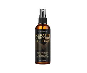 (2PCS)Keratin Hair Serum Spray - Smoothing Dry Damage Repair Treatment Premium Formula, Anti Frizz Heat Protection Spray for Women 100ML