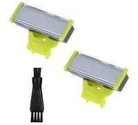 2pcs La Navaja Reemplaza La Cabeza de La Navaja, Con cepillo de limpieza,Compatible con la afeitadora Philips QP2520 QP2530 QP2630 QP2620