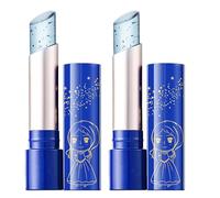 2PCS Lápiz Labial Azul Coreano, Colores Que Cambian De Temperatura, Azul Cambiado Rosa Temperatura Lip Stain, Labiales Azules, Pintalabios Que Cambia De Color, Cuidado De Labios(color e incoloro)