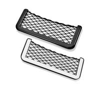 2pcs Large ABS Plastic Frame Car Storage Mesh Bag Cell Phone Car Mesh Grid RV Storage Boat Cargo Pocket Organizer