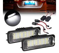 GOFORJUMP 2Pcs LED Blanco número matrícula luz para V/olkswagen V/W Golf GTI CC R/abbit E/os B/eetle P/haeton para P/orsche C/Ayman Cayenne