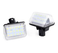2pcs LED Luz de Matrícula Bombilla Licencia Número Placa Lámparas de Luz para M-azda 6 2003-2008, CX-5 2013-2014 , CX-7 2007-2012 , Speed 6 2006-2007, 18 LED 12V Error Free Xenón Blanco