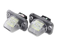 2pcs LED Luz de Matrícula Bombilla Licencia Número Placa Lámparas de Luz para T4 Transporter 1990-2003 Passat B5 Limousine Caddy Jetta Syncro, 18 LED Canbus 12V Error Free Xenón Blanco