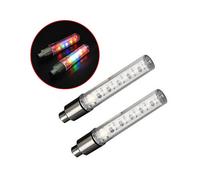 2Pcs LED Tyre Tire Wheel Valve Rim Lamp Flashing Safety Lights Car Bicycle Glow Stick LED Lights Wheel Light Bike Accessories
