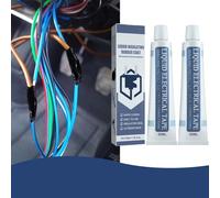 2PCS Liquid Insulation Tape, Liquid Insulating Glue, Liquid Electrical Tape, 50ml Liquid Insulating Rubber Coat for Wire Joint Connections (A-Black)