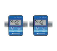 2PCS Liquid Meter G1 / 2in Digital Display LCD meter 5-600L / H Water Gasoline Fuel Meter for Dispenser Machine Beer Machine Nylon Material