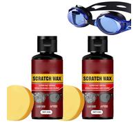 2PCS Líquido Reparador De Rayones De Lentes | Limpiador Y Removedor Rayone Para Parabrisas | Protección Duradera Eliminador De Arañazos Para Lentes | Para Gafas De Sol Y De Natación