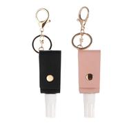 2pcs llavero desinfectante para manos, soporte para el desinfectante para manos a prueba de fugas de 30 ml con soporte portátil multipropósito de clip para el tocador