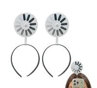 2Pcs Loading Creative Headband/Hairpin, Fun Loading Rotating Hairpin, Humorous Personality Expression Rotating Headband, Abstract Art Party Decor, for Parties, Casual & Everyday Wear