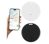 2Pcs Localizador De Llaves Bluetooth 5.2 Rastreador GPS con Etiqueta Inteligente Y Control Remoto por Aplicación, Compatible con iOS Android Distancia De Seguimiento De hasta 15M para Bolsos Llaves