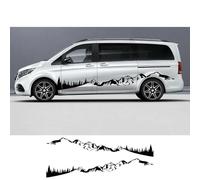 2Pcs/Lot Car Stickers, For Benz Vito V Class W447 Viano W639 Camper Van DIY Graphics Vinyl Decals Tuning Accessories