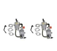 2PCS LPG NG Dual Fuel Carburetor for GX160 168F 8HP 9HP | 2KW-6.5KW Generator Water Pump Aluminum Alloy Kit with Sealing Gaskets