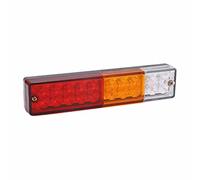 2pcs Luces LED Traseras para Remolque, Camión, Ute y Caravana, 20 LED, 5 Funciones (Freno, Marcha Atrás, Indicador, Luz de Posición, Tierra), Impermeables y Resistentes a Impactos, 12 V