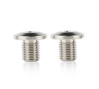 2PCS M10x1.25 Left-Hand and Right-Hand Thread Mirror Hole Plugs Cap For Yamaha For Husqvarna For Ducati For Husqvarna For Zero For MV For Agusta(Silver)