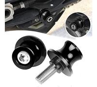 2pcs M6 Diabolos Moto CNC 6mm Tornillos Bobine Universal para MT-03 MT-07 MT-09 MT-10 2000-2019 2020 2021 2022 2023-Negro