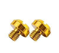2pcs M8 / M10 Motorcycle Rear View Mirror Hole Plugs Screws Aluminum Alloy Parts Modification Accessories(M10 Anti Clockwise-02)