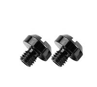 2pcs M8 / M10 Motorcycle Rear View Mirror Hole Plugs Screws Aluminum Alloy Parts Modification Accessories(M10 Clockwise-04)