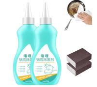 2Pcs Magic Gel Cleaner for Pots and Pans,Black Pot Bottom Cleaning Gel,Cleaner for Bottom of Pots and Pans,Gel Cleaner for Cookware Bottom,Stainless Steel Cleaner