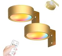 2pcs Magnetic Painting Light,magnetic Painting Light with 13 Lighting Modes,picture Lights for Wall Rechargeable,wireless Picture Lights for Wall,topveden Picture Led Painting Light with Remote