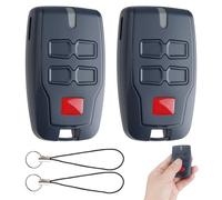 2Pcs Mando de Garaje,Compatible con Mitto 2 B, Mitto 4, RCB02, RCB04, CLEAR ICE y VINEYARD, Remoto Autocopiante Alta Seguridad para Fácil Programación,Universal para 433,92MHz Rolling Code