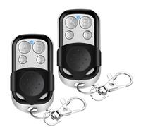 2Pcs Mando Garaje Universal 433.92Mhz Mando a Distancia Código Fijo Duplicador Control Remoto Inalámbrico con 4 Botones Automático Garage Gate para Corredera Enrollables Puertas Garaje Telescópicas
