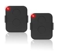 2Pcs Mando Puerta Garaje Universal 433 MHz con 2 Botones, Clonador Comando Garagem para Puertas de Garaje y Cancelas, Mando a Distancia Compatible con ON2E, ON1E, ON4E(50m)