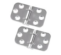 2pcs Marine Stainless Steel Deck Mounted Hinge 70x41.3 mm, Cushioned Hinge for Cabinet and Cabin Door Connections, Suitable for Yachts