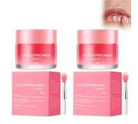 2PCS Máscara de Labios, Mascarilla Hidratante para el Cuidado de los Labios, Hydrate Exfoliate Lip Treatment Cream Lip Balm Restore and Revitalize Cracked or Chapped Lips