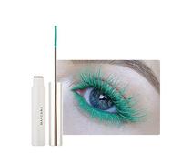2PCS Máscara De Pestañas Impermeable, Máscara De Pestañas De Fibra De Color Extra Larga Y Voluminosa, Máscara De Pestañas De Volumen, Rizar, Alargar Y No Mancha (06# Emerald)
