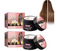 2PCS Mascarilla Capilar de Coco, Repara el Cabello Encrespado, Reparación Profunda, Brillo Natural, Mascarilla Reparadora Capilar, Para Reparar El Cabello Encrespado