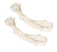 2pcs Mecha de algodón Resistente al Calor para lámparas de Aceite - 1m x 4mm, Mecha de Repuesto para lámparas de parafina, Incluye Soporte de Mecha y Mecha Trenzada para lámpara