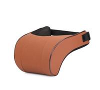 2pcs Memory Foam Car Neck Pillow - PU Leather Headrest Cushion For Comfortable Driving, Seat Pad For Auto Interior para Conducir(Brown)
