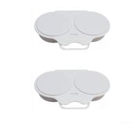 2pcs Microwave Egg Cooker Plastic Steamer Quick Breakfast(White) | Cooks eggs in minutes, no stovetop needed, para ideal for busy mornings, 2-pack value set, safe plastic material