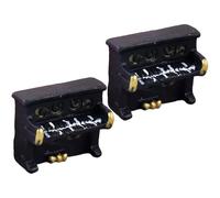 2Pcs Miniature Home Appliance Figurines Dollhouses Retro Furniture Ornaments for Dioramas Landscape Craft Accessories Resin Home Appliance Mini Decors