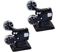 2Pcs Miniature Home Appliance Figurines Dollhouses Retro Furniture Ornaments for Dioramas Landscape Craft Accessories Resin Home Appliance Mini Decors