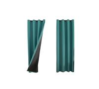 2pcs Modern Blackout Curtain with Coated Lining, Solid Colour Curains for Living Room, Bedroom, Dining Room, Home Decor para Dormitorio(Green,W132cm x H213cm 2PCS)