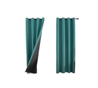 2pcs Modern Blackout Curtain with Coated Lining, Solid Window Curains for Bedroom, Living Room, Dining Room, Home Decor para Dormitorio(Green,W132cm x H213cm 2PCS)