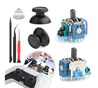2PCS Módulo de Sensor Analógico Compatible con Play Station 5 PS5 y 2 PCS Cubierta Protectora para Joysticks 3D Analogiques