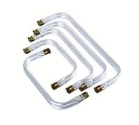 2PCS Monedero con Marco de Metal Doctor Mango de Aluminio Accesorios para Bolso de Mujer Monedero Fabricación de Piezas de Bolso de Embrague (2PCS-6,3 ",Bronce)